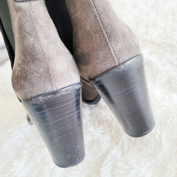 Arno Collective Taupe Suede Chelsea Ankle Booties - Picture 8 of 10